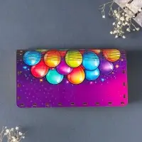 Купюрница "Поздравляем" шары, 19,5х11х3 см, вид 21
