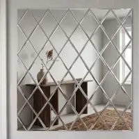 Зеркало настенное &laquo;Ромбы&raquo;, на клеевой основе, акриловое, 58 шт., 100&times;100 см