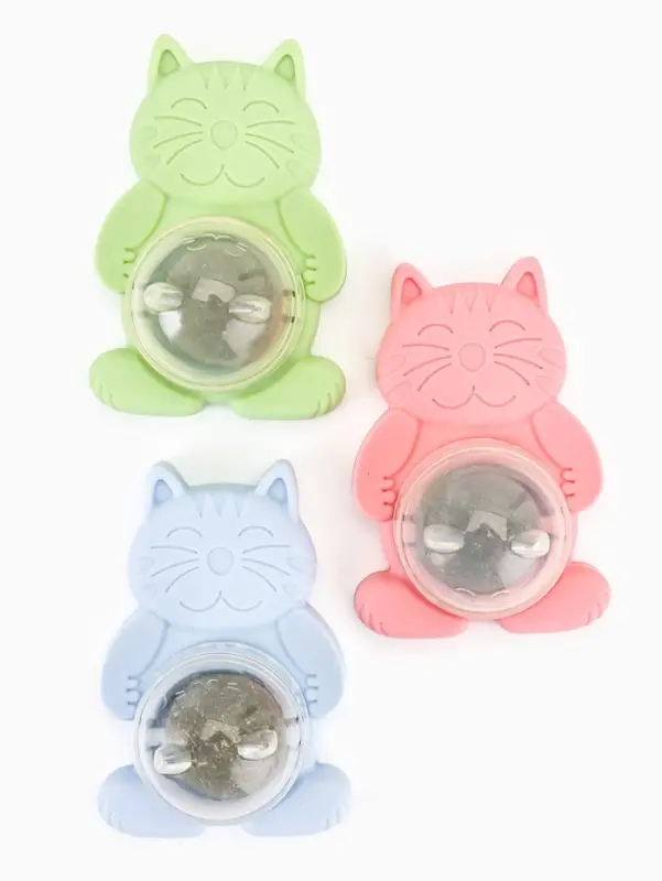 Игрушка для кошек из кошачьей мяты &laquo;Большой Кот&raquo;, 4.5&times;6&times;6 см, на основании, МИКС