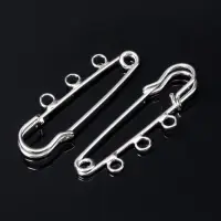Булавка для подвесок PO-050, №02, (набор 2 шт.) 50&times;5 мм, серебра