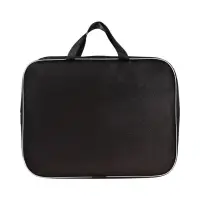 Папка с ручками текстильная А4, 350&times;270&times;70 мм, Calligrata &laquo;Офис&raquo;, внутренний карман, чёрная