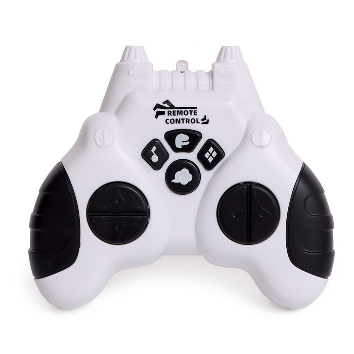 Робот динозавр «Пультовод» ZHORYA, программируемый, на пульте управления, интерактивный: свет, звук, на аккумуляторе, на русском языке, белый