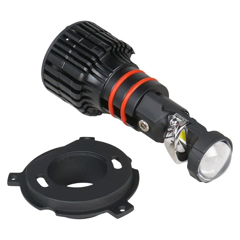 Лампа светодиод. H4 LED LENS, 50Вт, 6800Лм (3400Лм x 2), 6500К, 12/24В, кмпл. 2 шт.