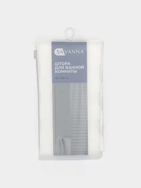 Штора для ванной SAVANNA &laquo;Моно&raquo;, 180&times;180 см, PEVA