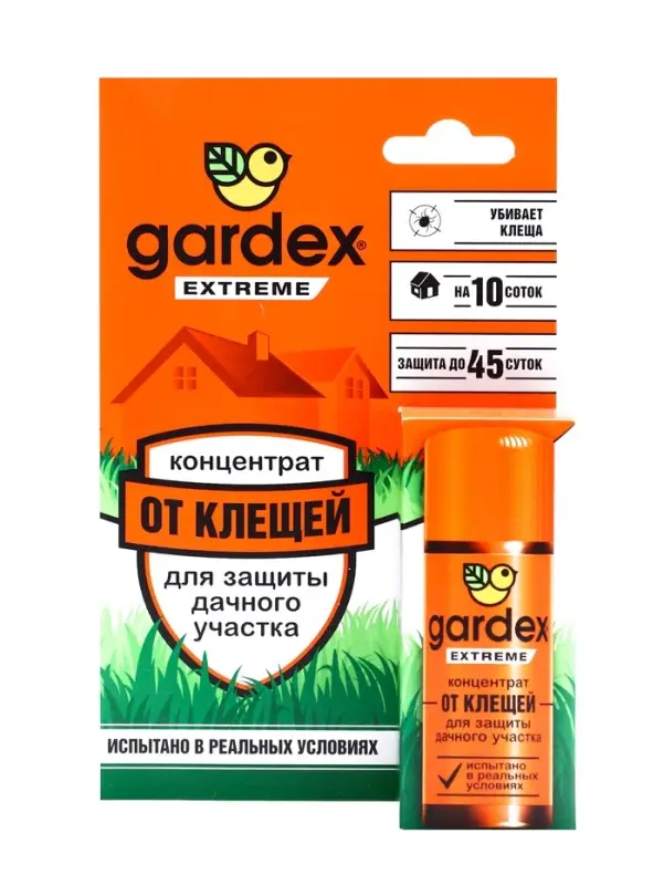 Концентрат для защиты дачного участка от клещей Gardex Extreme, флакон, 50 мл