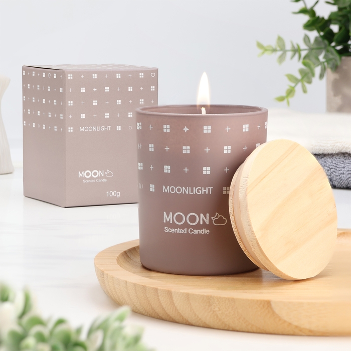 Свеча ароматическая в стакане  Свеча ароматическая в стакане "Moon", случайная встреча, малая