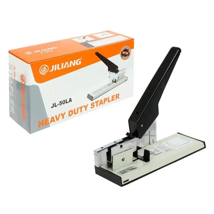 Степлер канцелярский №23, до 210 листов, металлический корпус, белый