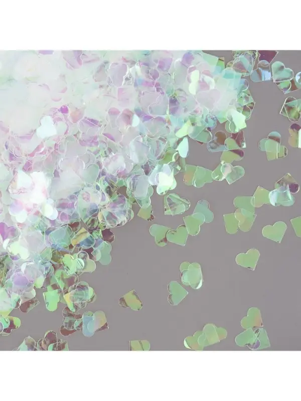 Конфетти «Сердце» перламутровый, хамелеон, 1.5 см, 50 г