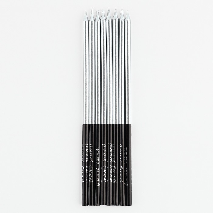 Свечи для торта «В твой особенный день», серебро, 8 шт, 14,9 х 0,5 см Свечи для торта «В твой особенный день», серебро, 8 шт, 14,9 х 0,5 см