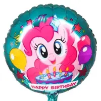 Шар воздушный «С Днем рождения!», 18 дюйм, фольгированный, My Little Pony