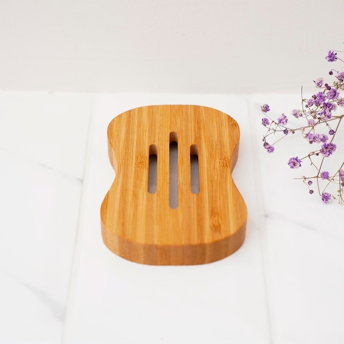 Мыльница, 1.8×11.5×8 см, бамбук