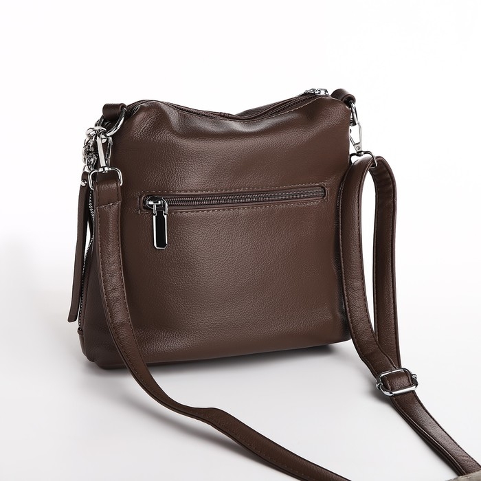 Сумка-мешок на молнии, цвет коричневый Сумка-мешок на молнии, цвет коричневый