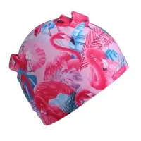 Шапочка для плавания взрослая ONLYTOP Swim &laquo;Фламинго&raquo;, тканевая, обхват 54-60 см