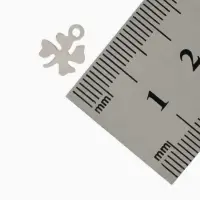Подвеска &laquo;Клевер&raquo; 11&times;9 мм, набор 10 шт. серебристая