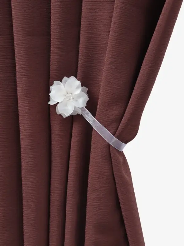 Подхват для штор &laquo;Нежный цветок&raquo;, d=6 см, белый