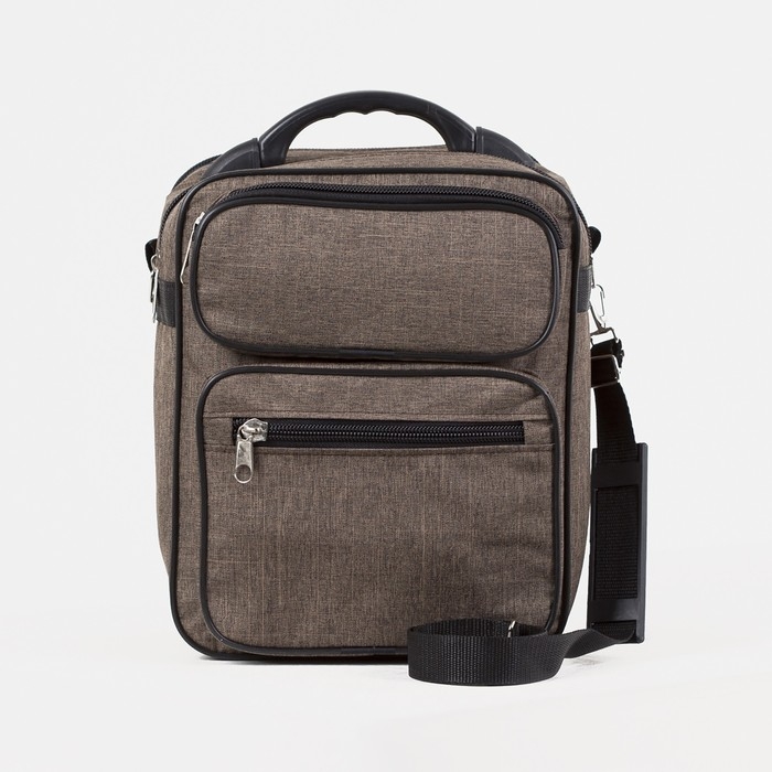 Сумка мужская «ЗФТС», цвет коричневый Сумка мужская «ЗФТС», цвет коричневый