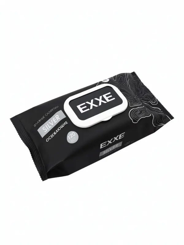 Влажные салфетки EXXE MEN (Микс Breeze&Silver), 120 шт