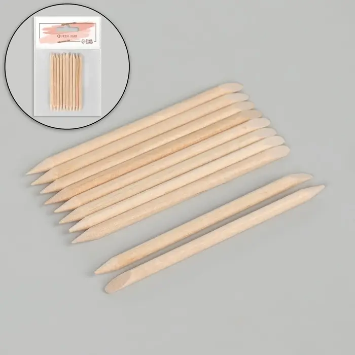 Апельсиновые палочки для маникюра, 7 см, 10 шт. Апельсиновые палочки для маникюра, 7 см, 10 шт.