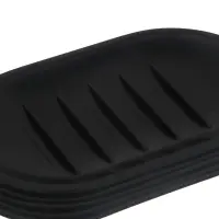 Мыльница тм VETTA Тренто, пластик, PP, черный, 14,5x8,8x2см