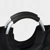 Корзина для белья Доляна &laquo;Модерн&raquo;, с ручками, 30&times;58 см, чёрная