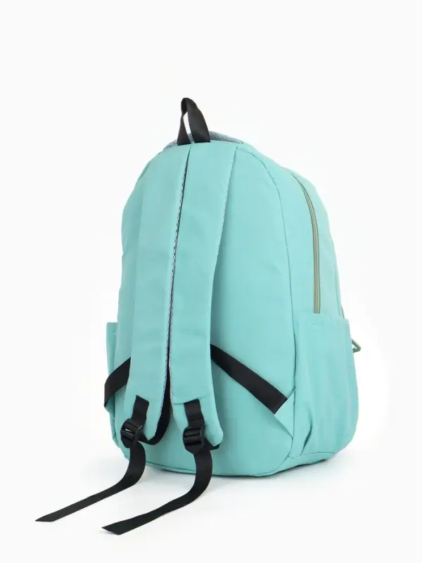 Рюкзак школьный на молнии, с отделами, карманами, размер 31&times;18&times;44 см, бирюзовый