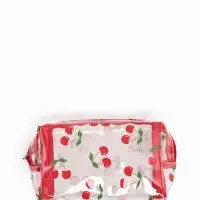 Косметичка ПВХ Вишня 15*6*8,5, отд на молнии, прозрачный