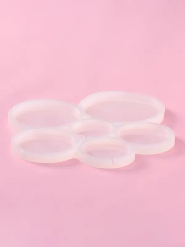 Форма для леденцов Доляна &laquo;Кругляши&raquo;, силикон, 17&times;15.5&times;0.7 см, 6 ячеек, прозрачная