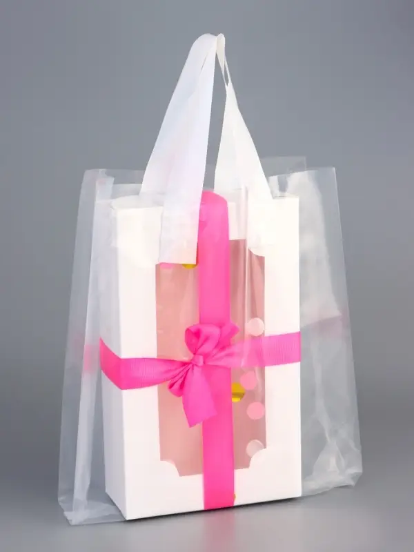 Пакет полиэтиленовый с боковой складкой и петлевой ручкой, прозрачный, 25×32+8 см ± 5% 60 мкм Пакет полиэтиленовый с боковой складкой и петлевой ручкой, прозрачный, 25×32+8 см ± 5% 60 мкм