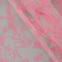 Плёнка для цветов &laquo;Ласточки&raquo;, прозрачный/розовый туманный, 0.6&times;9.3&plusmn;5% м, 40 мкм, 200 г