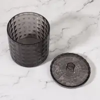 Органайзер для хранения, 1 секция, с крышкой, d=10&times;12.5 см, чёрный