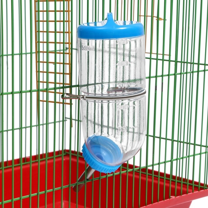Поилка для грызунов, 500 мл, 20,5 х 5 см, голубая Поилка для грызунов, 500 мл, 20,5 х 5 см, голубая