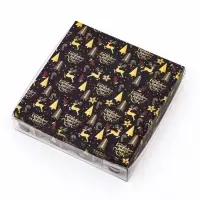 Коробка для печенья, кондитерская новогодняя упаковка, «Рождественская ночь», 12×12×3 см