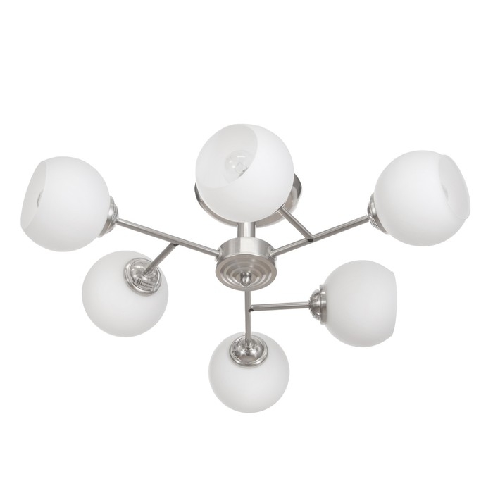 Люстра потолочная Виола 6х40Вт Е27 Хром 64x64x19 см Люстра потолочная Виола 6х40Вт Е27 Хром 64x64x19 см