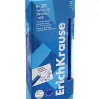 Стираемая ручка ErichKrause R-301 Magic Gel, гелевая, узел 0.5 мм, синяя