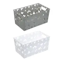 Корзинка для хранения тм VETTA, пластик, 25,5x15x12,5см, 2 цвета