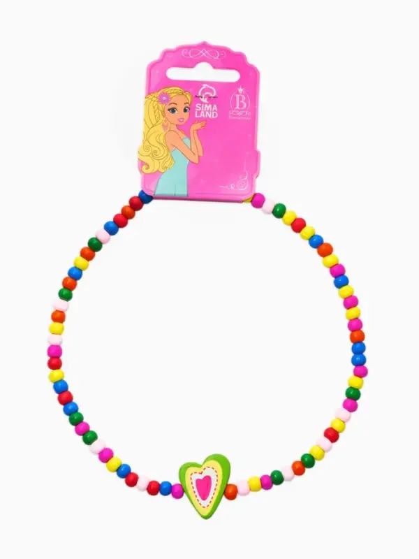 Бусы детские &laquo;Выбражулька. Бабочка, сердце, цветок&raquo;, МИКС