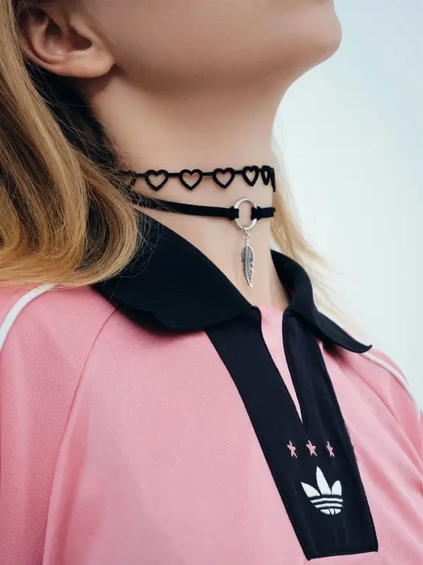 Чокер &laquo;Ассорти романтика&raquo;, набор 4 шт. чёрный в серебре, 30.5 см