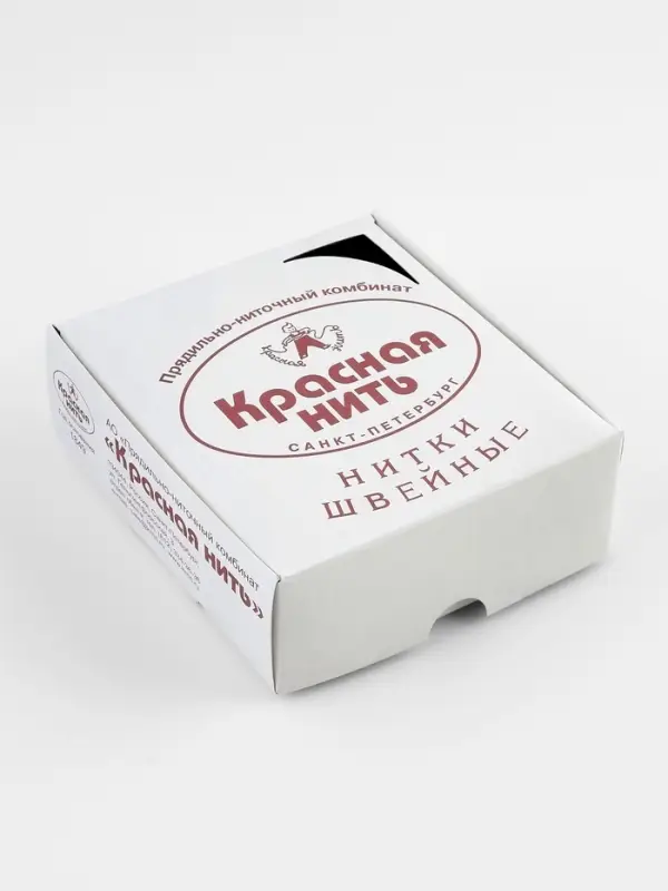 Нитки 40ЛШ, 200 м, чёрные №115