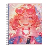 Набор тетрадей Calligrata &laquo;Аниме. Девочка в очках&raquo;, 3 штуки, 96 листов, на гребне, обложка из мелованного картона