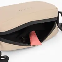 Сумка женская кросс-боди TEXTURA на молнии, 19&times;6&times;10.5 см, бежевая