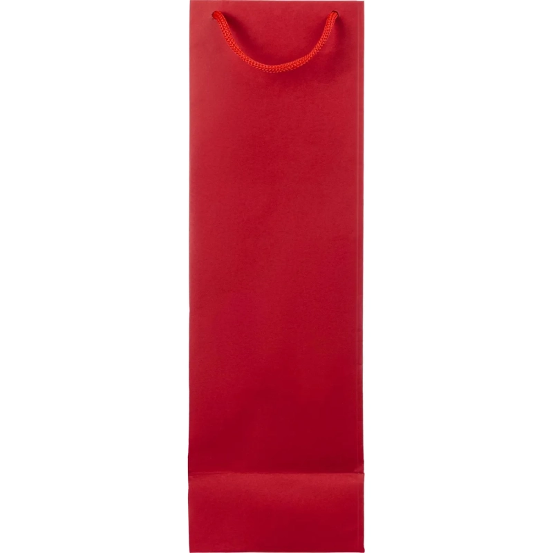 Пакет подарочный бумажный под бутылку Vindemia, красный,75556.50