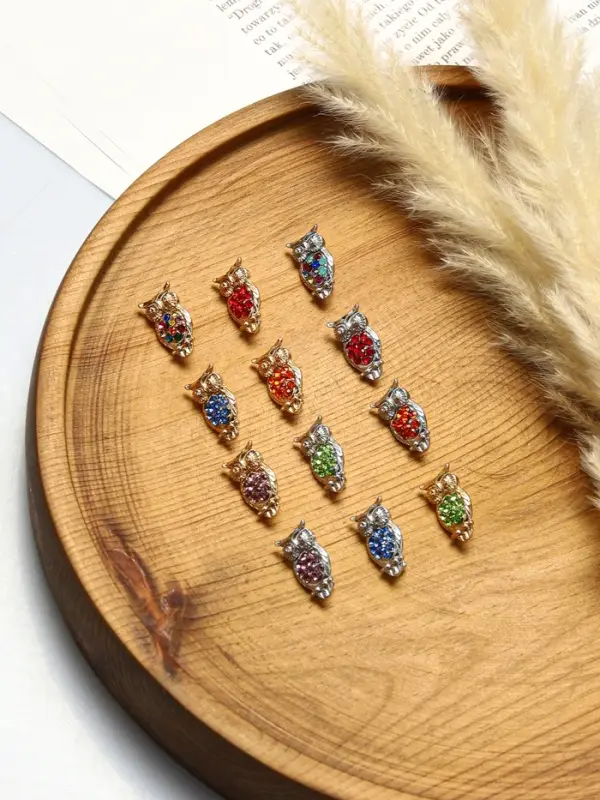 Брошь &laquo;Сова&raquo;, маленькая, МИКС