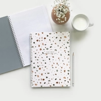 Бизнес-тетрадь А4 96л.клетка,спир,Be Smart,Terrazzo,N3694