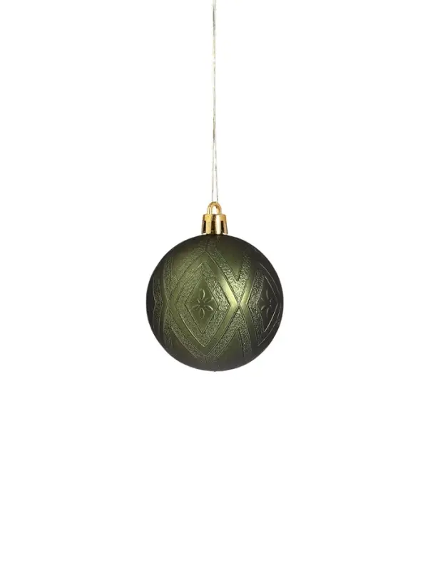 Ёлочные игрушки &laquo;Загадка&raquo;, шары новогодние, d=6 см, набор 16 шт., зелёный/золотистый