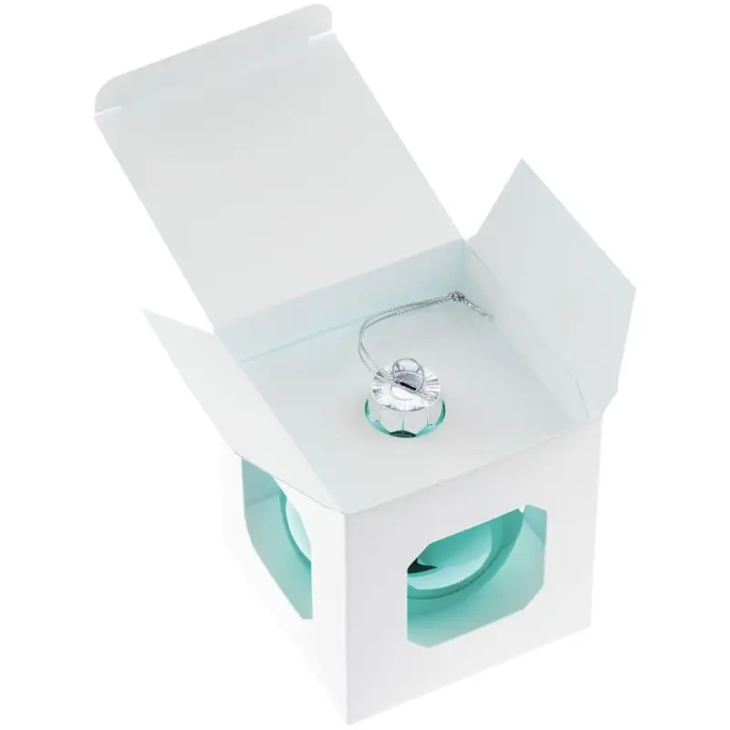 Елочный шар Finery Gloss, 8 см, глянцевый бирюзовый Елочный шар Finery Gloss, 8 см, глянцевый бирюзовый