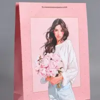 Пакет подарочный "Букет радости", ламинированный, 33 х 42,5 х 10 см