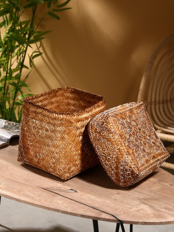 Корзинка плетеная Корзинка плетеная "Морокко" 23х23х30 см