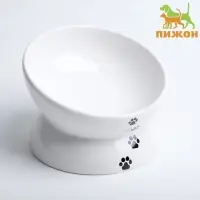 Миска &laquo;Фэншуй&raquo;, 150 мл, 13&times;9 см, керамика, белая с лапками