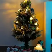 Ёлка фиброоптическая «Пушистая» 120 см, d нижнего яруса 70 см, 100 веток, 8 режимов