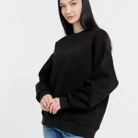 Свитшот оверсайз унисекс True Self, черный, размер XL